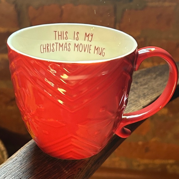 Opal House Embossed Snowflake Christmas Movie Mug - Picture 1 of 9